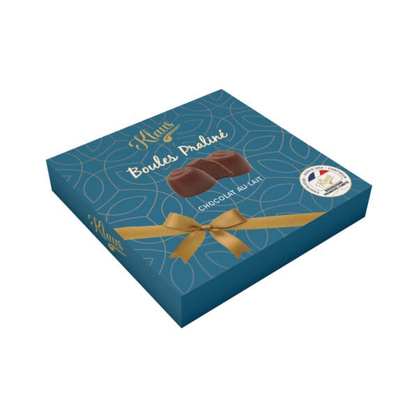 16 boules chocolat lait fourrées praliné 170g