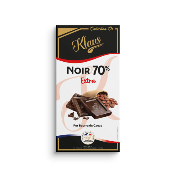 Tablette Or noir 70% extra 100g