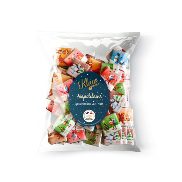 Napolitains de Noël assortis en sachet 200g